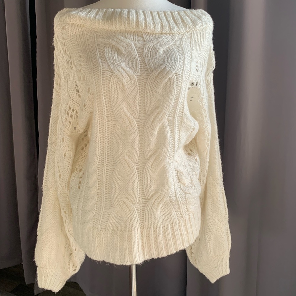 Off the shoulder sweater